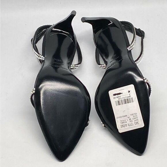 SAINT LAURENT Gippy 90 Crystal Embellished Sandals - Picture 13 of 14